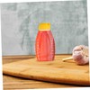 BESPORTBLE 2-Piece Portable Honey Squeeze Bottles Black Sauce Dispenser for