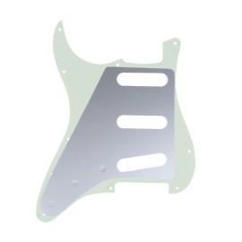 Brio SSS Strat® Pickguard 11-Hole 62 Vintage Style American Stratocaster (9 Colors) - 3 Ply Mint Green