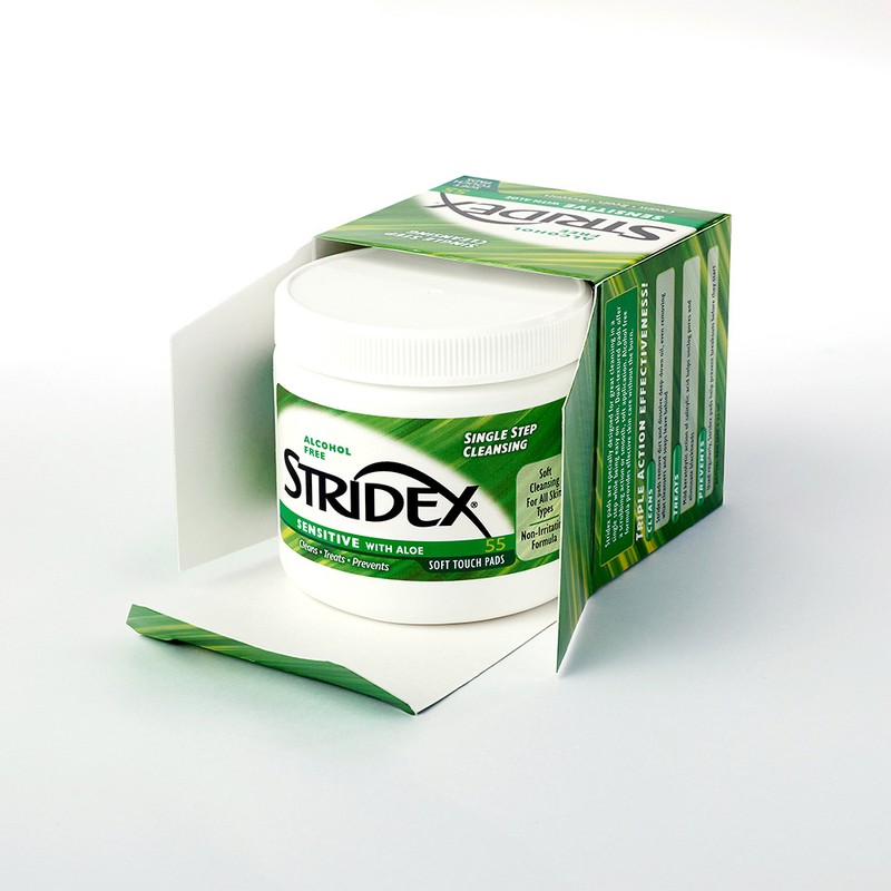 Stridex Sensitive Sebum Pimple Pore Pad Cleansing Pad 55 sheets
