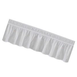 KICHOUSE Solid Pleated Elastic Design for Twin Bed Elegant White Bedding Full Protection and Easy Installation Ruffled Texture for Stylish Bedroom Decor