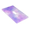 Purple Pink Sparkle Galaxy 1 Gang Toggle Light Switch Cover