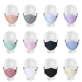Janeo British Apparel Face Mask Washable Reusable Fabric Covering,Oxford Weave Fabric,a Tailored Fit with Chin Extension,Nose Clip. Matches our Oxford Shirts,Gift Idea. Paris Mint, 1 pc
