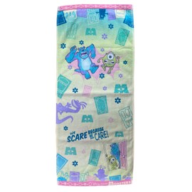Marushin 2006007600 Face Towel, Monsters, Inc., Panic Days, Cotton, Embroidery, Antibacterial and Odor-Resistant Treatment