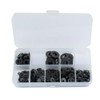 500 Pack Flat Black Washers Nylon Spacer Metric Assorted Assortment
