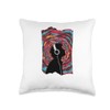 R&B Magic Playlist Psychedelic Music Lover Headphones Art Throw Pillow
