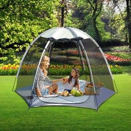 Screen House Tent Portable Canopy with Mosquito Net Outdoor Room Perfect for Patio Backyard Gazebo Picnic Mesh. (8 'x7')