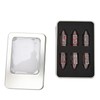 6 Pcs Bullet Metal Dice Set Micro Polyhedral Bloodstained Bullet