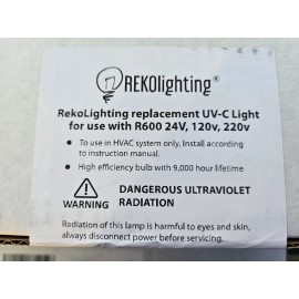 UV Solutions REKO Lighting UV Replacement Bulb for GTUV GT-UVL TPUVL / 96373-FL-1 HVAC AIR