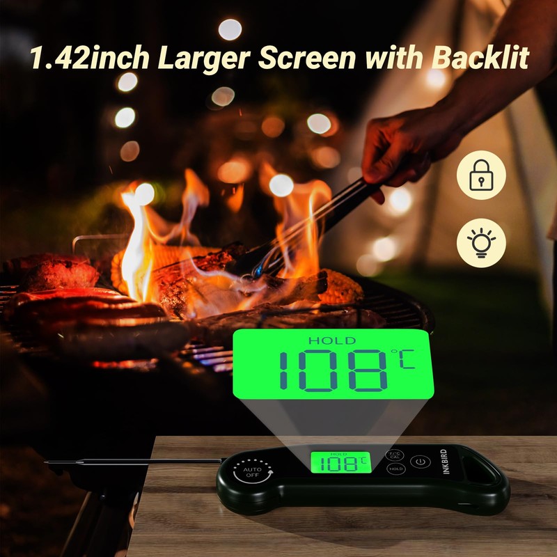 INKBIRD Instant Read Digital Meat Thermometer RHT-11K Portable Food Thermometer