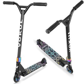 VOKUL S2 Pro Scooters for Kids Age 6-12 | Colorful Stunt Scooter for Beginners Teens | Trick Scooter for BMX Freestyle Tricks (Neo)