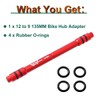 MUQZI Bicycle Thru Axle 12 mm Front Axle to 9