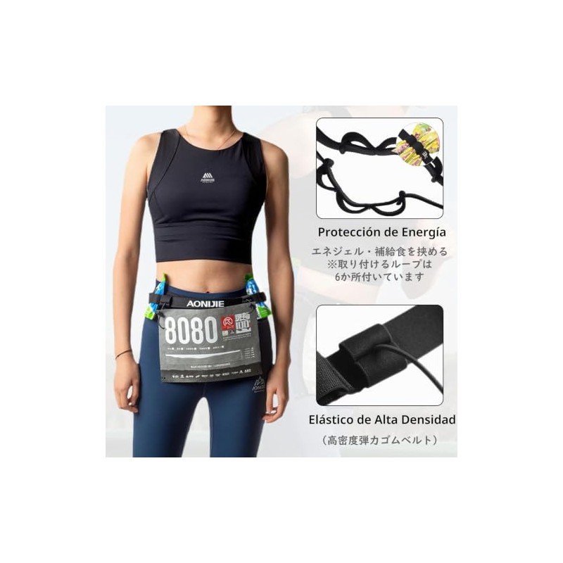 TRIWONDER Race Cinturón para Número Porta Dorsal para Running Triatlon