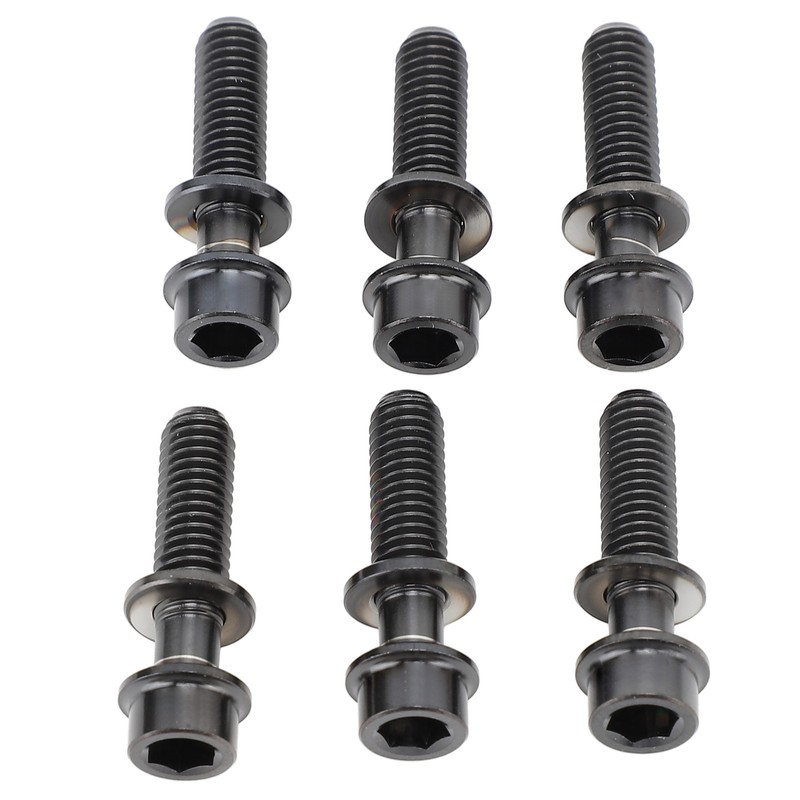 6PCS Bike Stem Bolts Titanium Alloy M5x20mm Bike Handlebar Stem