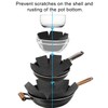 6 Piece Pot Pan Protectors for Stacking, 3 Different Size