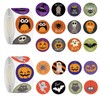 1000Pcs Halloween Stickers, 2Rolls 1Inch Halloween Art Crafts Stickers Bat
