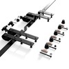 AONAYIOA 9FT Bypass Sliding Barn Door Hardware Kit, Combination Track