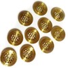 NIDETION Golden 19mm/0.75" Circular Soffit Vent, Stainless Steel Mesh Hole