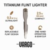 Vargo Titanium Flint Lighter - Compact and Durable Alcohol or