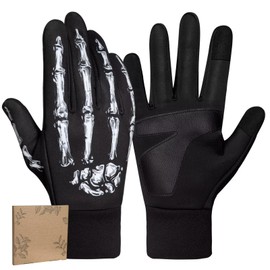 Pixel Panda Winter Gloves Men Women Warm Gloves for Cool Cold Weather Touch Screen Water-Resistant Windproof Glove for Running Driving Cycling Hiking Walking Sports Gardening