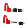 QWORK Motorcycle Bike Anti-Theft Wheel Disc Brake Lock, 2 Pack