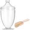 OMISTAR Acrylic Bath Salt Jar with Wooden Scoop, 33oz Bath