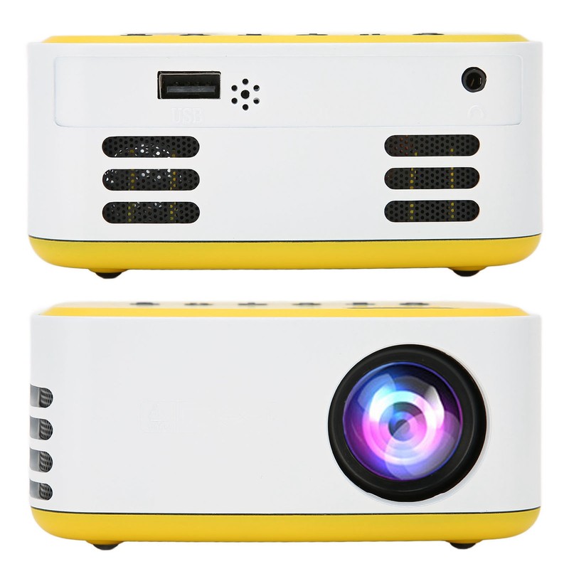 Mini Projector LED WiFi USB Connection 1080P Inbuilt Speaker Portable