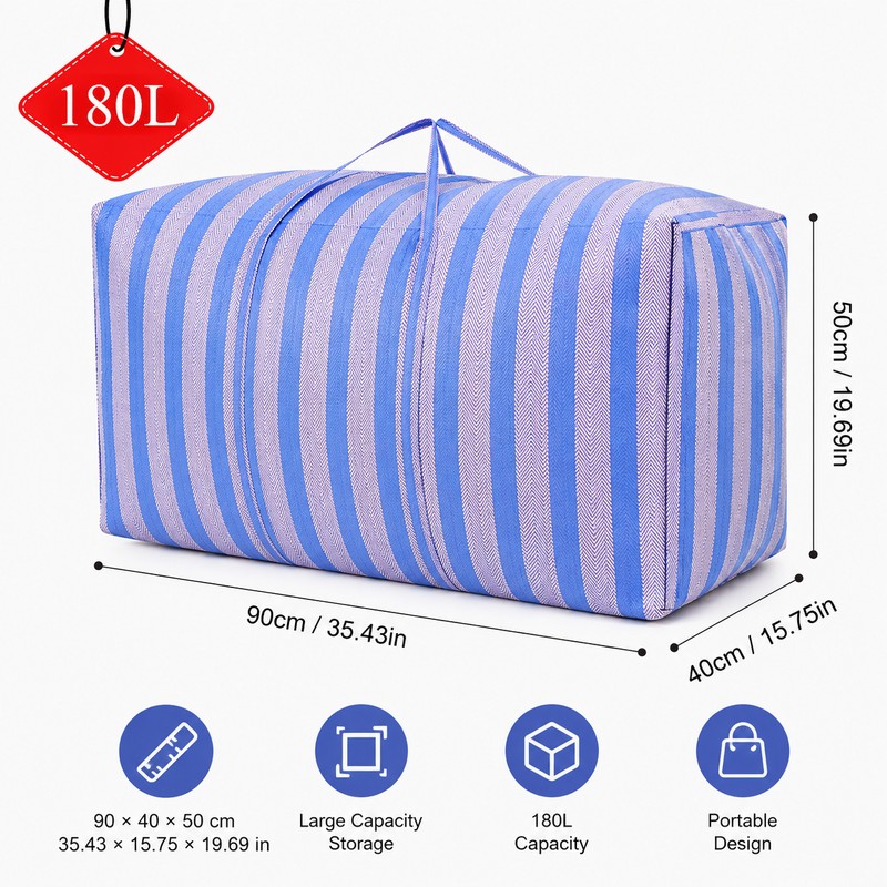 180L Multiple Use Large Storage Bag for Moving & Travel