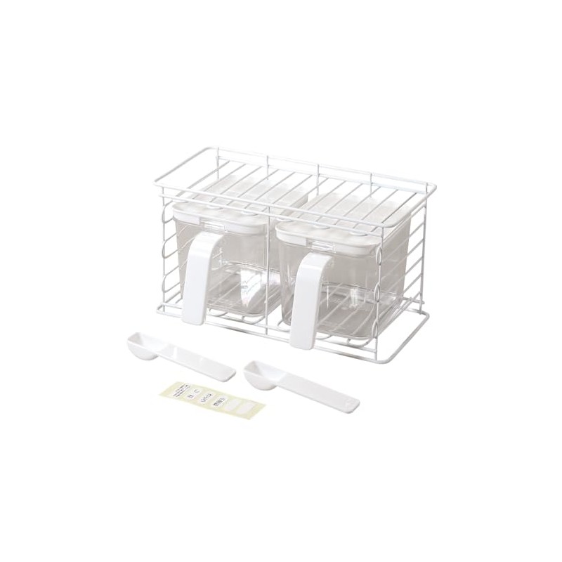 Pearl Metal HC-471 Seasoning Rack, Spice Rack, Includes 2 Stockers,