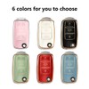 MILD EAST for VW Car Key Fob Cover with Keychain,