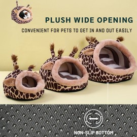 JanYoo Warmer Hedgehog Supplies Toys House Cage Accessories Bed Sleeping Bag (L,Giraffe)