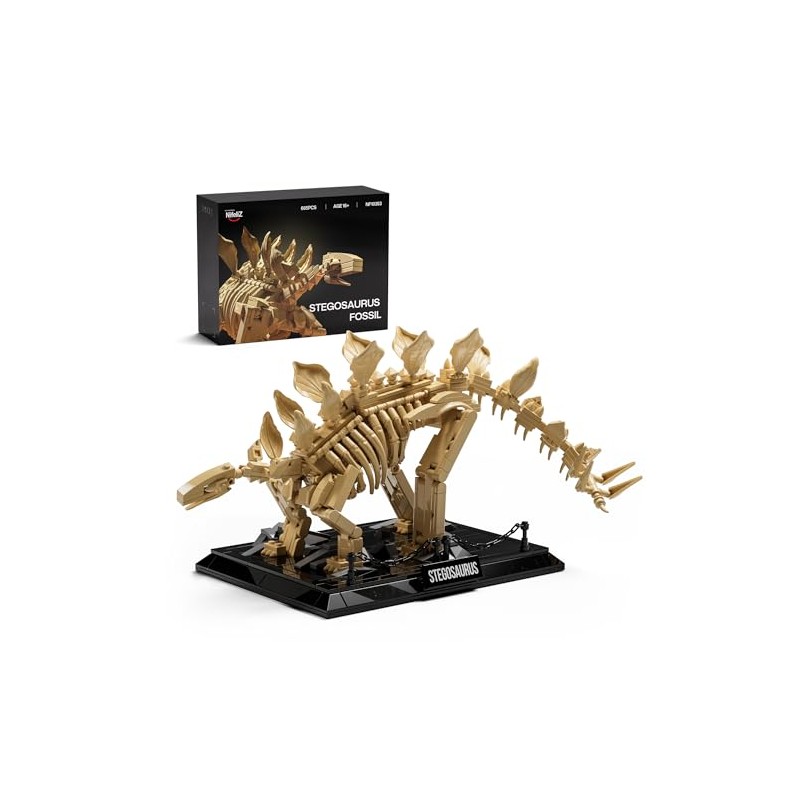 Nifeliz Stegosaurus Fossils Model Set, Dinosaur Skeleton Building Set with