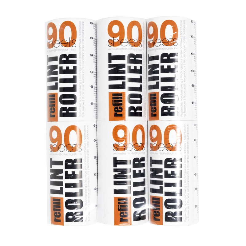 Redberry Value Lint Roller Refill Rollers - 6 Replacement Rollers