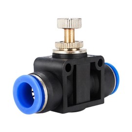 WOWCLEDED Pneumatics Air Throttle Valve Speed Control Quick Hose Tube Water Fitting Connector Pneumatic Fittings Adjust 4mm 6mm 8mm 10mm 1Pcs (Color : LSA-10)