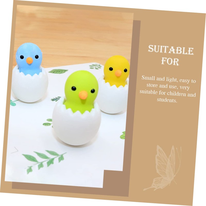 Operitacx 24pcs Shell Chick Eraser Erasers for Fun Mini Rabbit