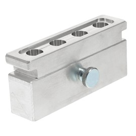 TOVINANNA Lipstick Diy Kit 4 Holes Aluminum Alloy Lip Gloss Mold Material Portable for Homemade Lipsticks