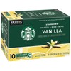 Starbucks Flavored Coffee K-Cup Pods, Vanilla Flavored Coffee, Made without