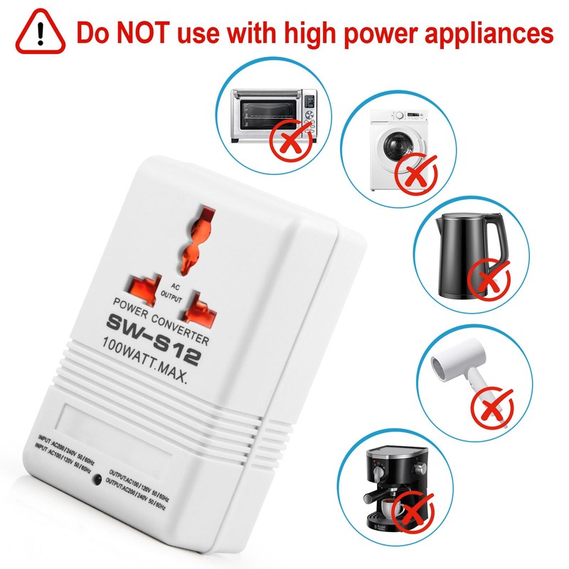 Voltage Converter 110V to 220V Step-Up & Step-Down Power Two-Way