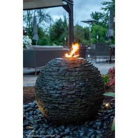 Aquascape Fire Fountain Add-On Kit For Stacked Slate Urn & Stacked Slate Sphere