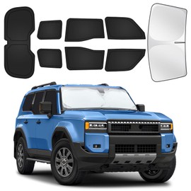 for Toyota Land Cruiser250 2024-2025 Car Window Shades, 8pcs Privacy Sun Shade Set for Front Windshield Side and Rear Windows, Full Window Covers Keeps Vehicle Cool for Camping Napping
