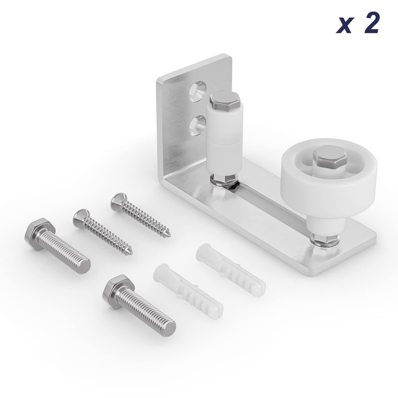 SMARTSTANDARD Sliding Barn Door Floor Guide for Bottom Adjustable Roller