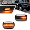 Riloer LED Fender Side Marker Light, Clear Lens Solid Amber