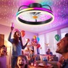 Ceiling Fan-Low Profile Ceiling Fan with Light - Modern Flush