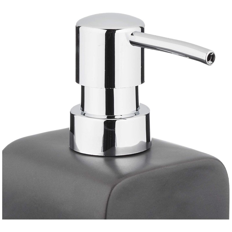 Kleine Wolke Stoneware Cubic Soap Dispenser, Anthracite