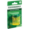 Ticonderoga Two-Hole Pencil Sharpener, Yellow and Green, 1 Count