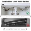 2-Pack Upgraded Undermount Sink Bracket, Undermount Sink Support Kit(Telescopic Length