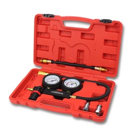 Cylinder Leak Down Tester Automotive - Dual Gauge Engine Cylinder Leakage and Head Gasket Diagnostic Tools