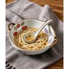 Premium Japanese Ceramic Soup Spoons - Set of 4 Hand-Crafted