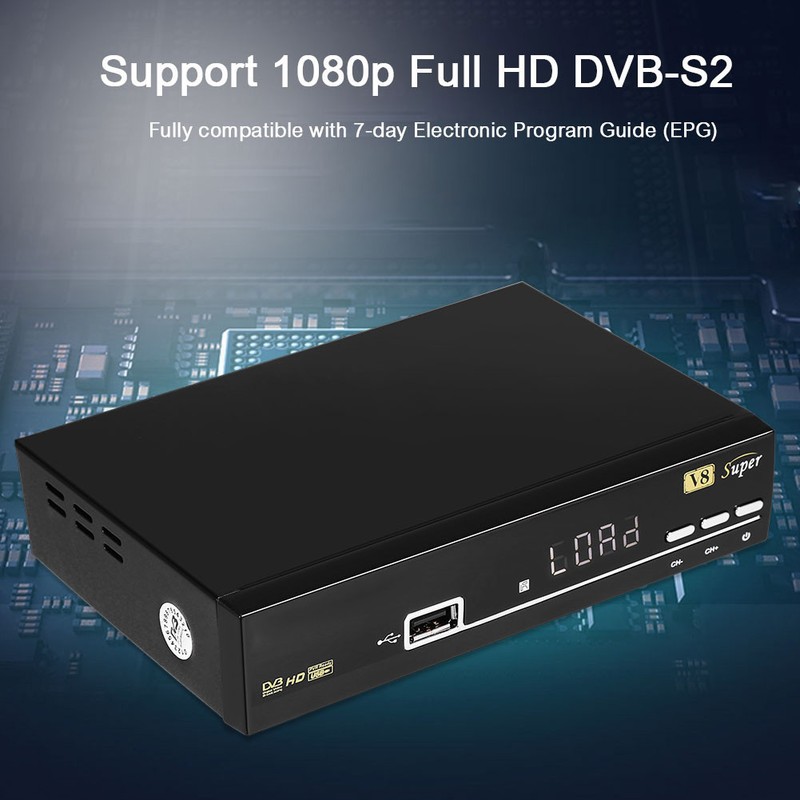 Portable Full HD 1080P DVB S2 Digital Satellite TV Receiver
