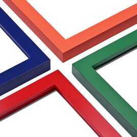 KINLINK 11x14 Picture Frame, Navy Solid Wood Frame with Acrylic Plexiglass for Pictures 5x7/8x10 with Mat or 11x14 without Mat, Tabletop and Wall Mounting Display Photo Frame 1 Pack