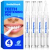 SmileShark Premium Teeth Whitening Pens (4 Count), Sensitive-Free Whitening Gel,
